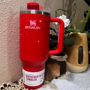 Stanley Heart Pattern Red Tumbler
